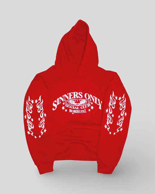 MEMBERS ONLY HOODIE(RED)