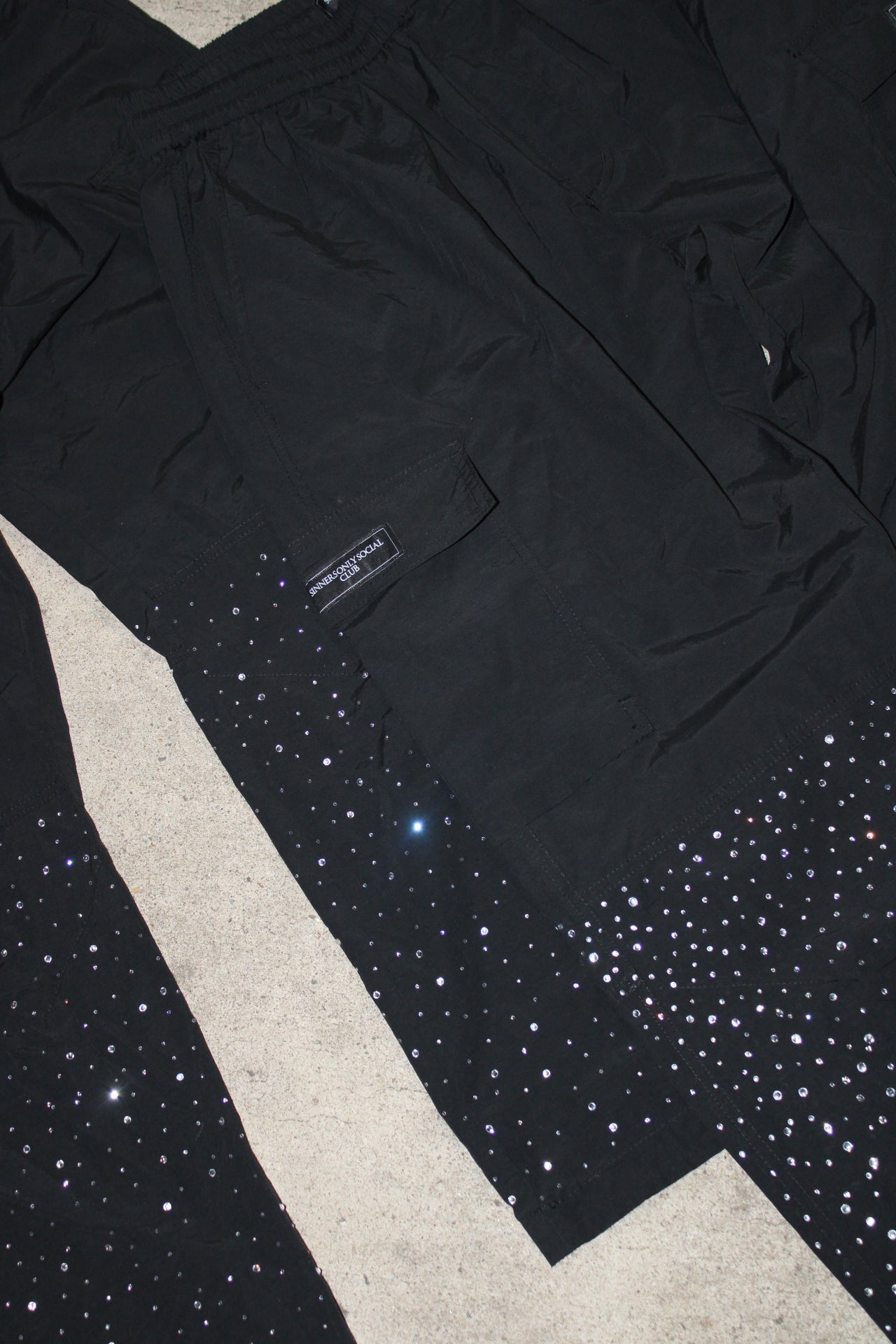 STARGAZING CARGO PANTS(BLACK)